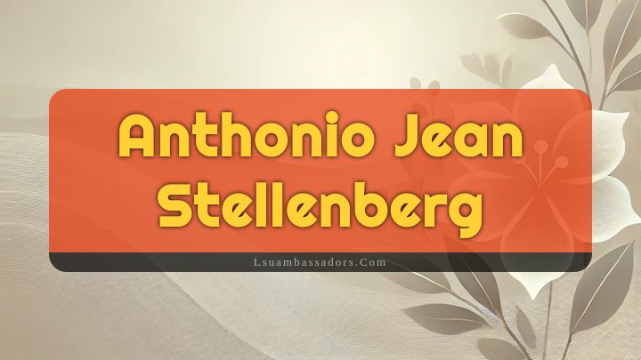 Obituary Reference Image of Anthonio Jean Stellenberg