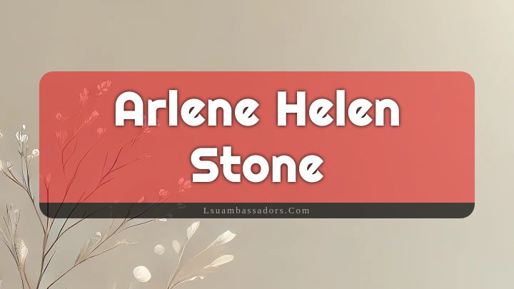 Obituary Reference Image of Arlene Helen Stone