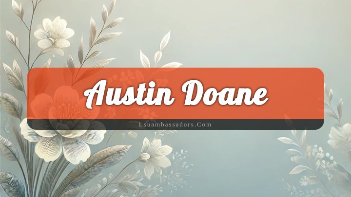 Obituary Reference Image of Austin Doane