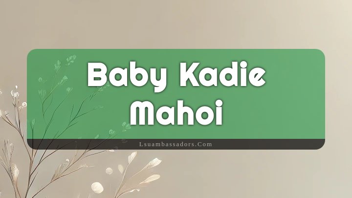 Obituary Reference Image of Baby Kadie Mahoi