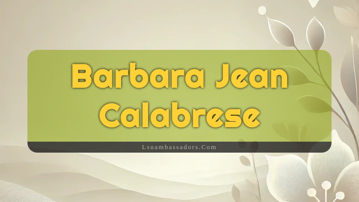 Obituary Reference Image of Barbara Jean Calabrese