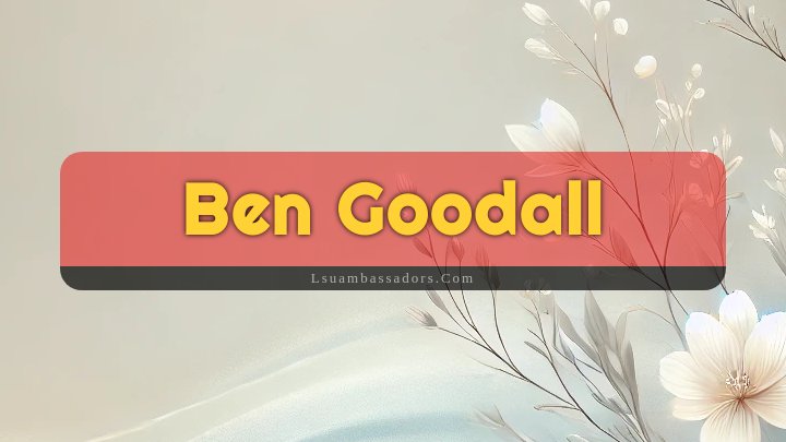 Obituary Reference Image of Ben Goodall