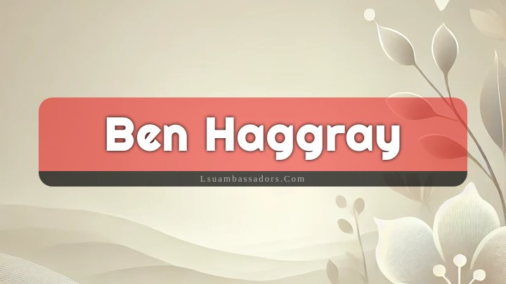 Obituary Reference Image of Ben Haggray