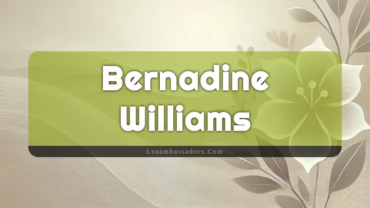 Obituary Reference Image of Bernadine Williams