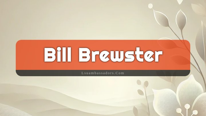 Obituary Reference Image of Bill Brewster