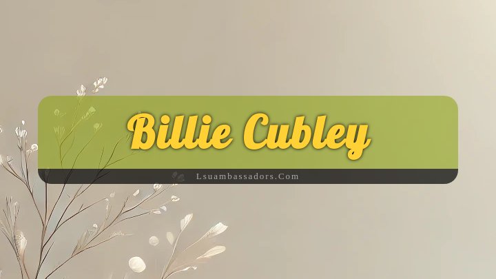 Obituary Reference Image of Billie Cubley