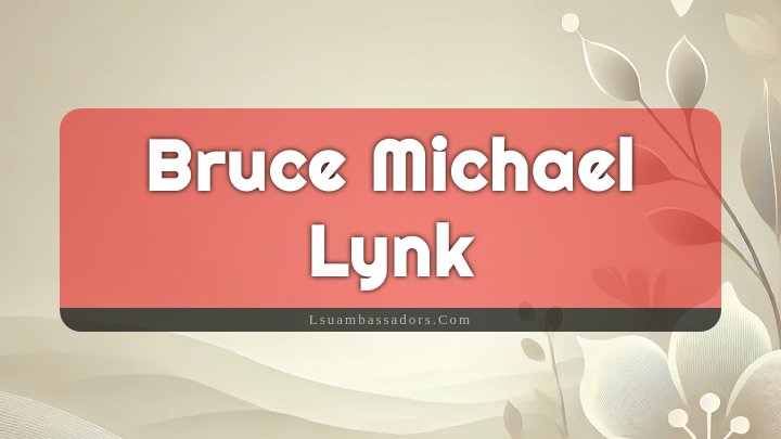 Obituary Reference Image of Bruce Michael Lynk