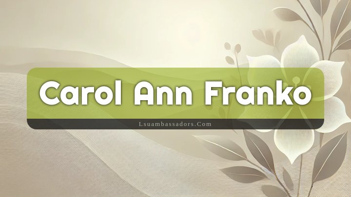 Obituary Reference Image of Carol Ann Franko