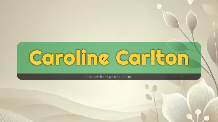 Obituary Reference Image of Caroline Carlton