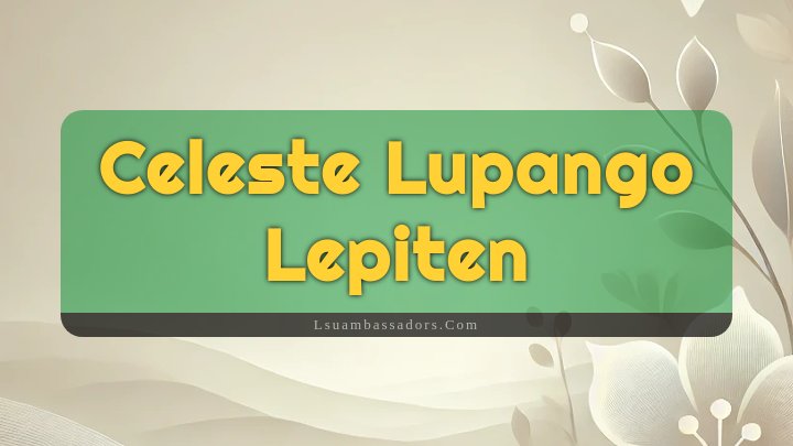 Obituary Reference Image of Celeste Lupango Lepiten