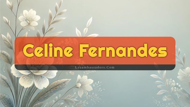 Obituary Reference Image of Celine Fernandes