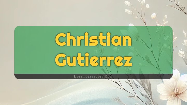 Obituary Reference Image of Christian Gutierrez