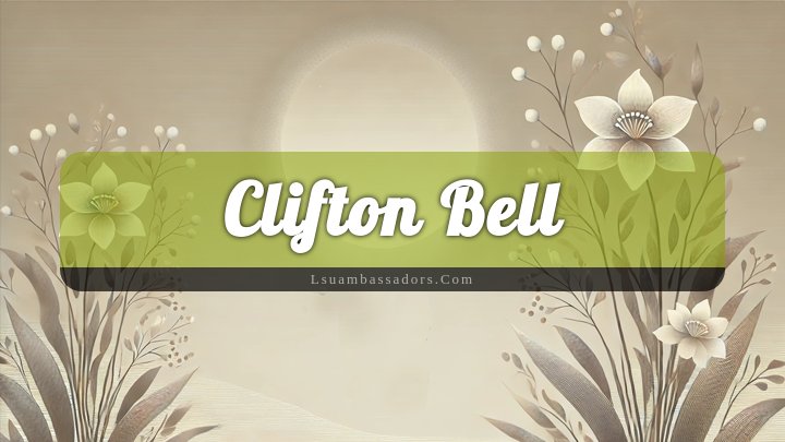 Obituary Reference Image of Clifton Bell