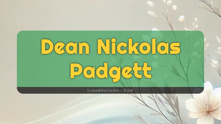 Obituary Reference Image of Dean Nickolas Padgett