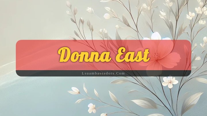 Obituary Reference Image of Donna East