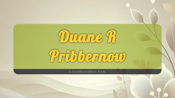 Obituary Reference Image of Duane R Pribbernow