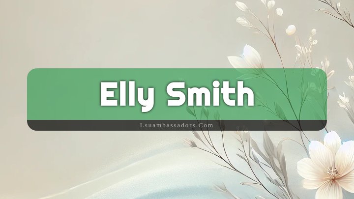 Obituary Reference Image of Elly Smith