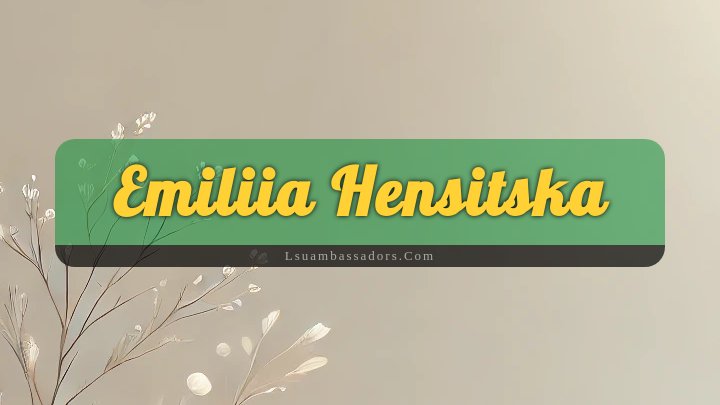 Obituary Reference Image of Emiliia Hensitska