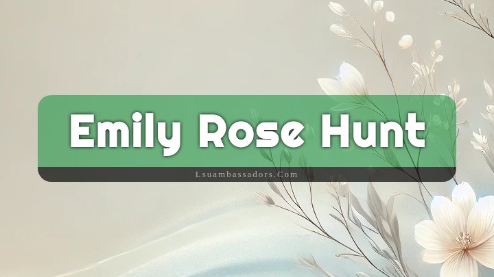 Obituary Reference Image of Emily Rose Hunt