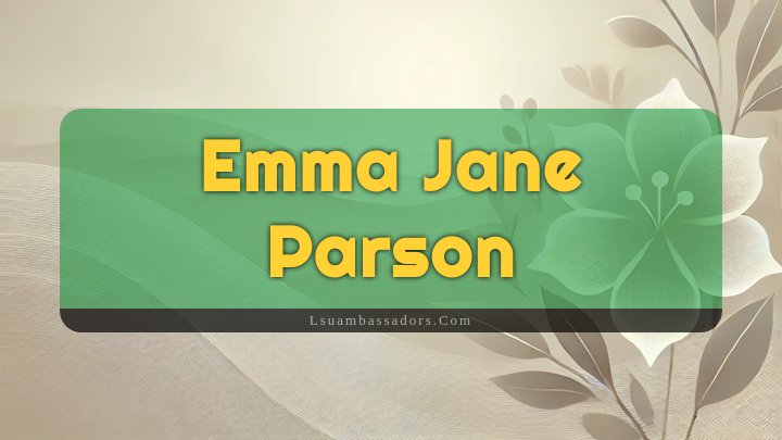 Obituary Reference Image of Emma Jane Parson