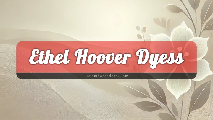 Obituary Reference Image of Ethel Hoover Dyess