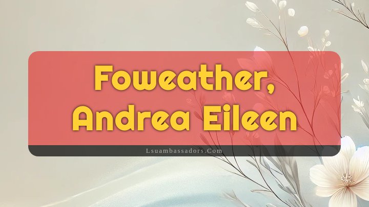 Obituary Reference Image of Foweather, Andrea Eileen