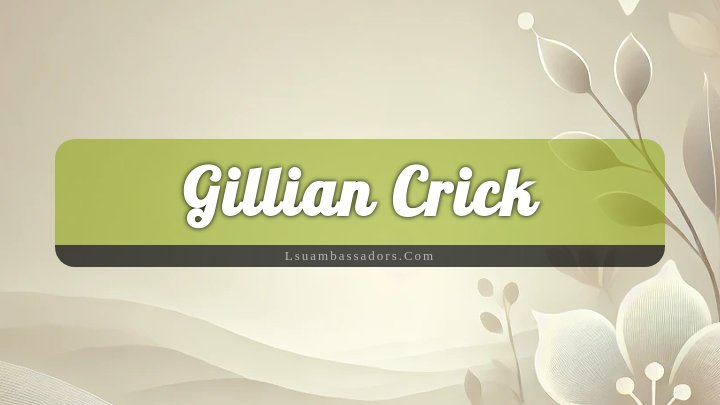 Obituary Reference Image of Gillian Crick