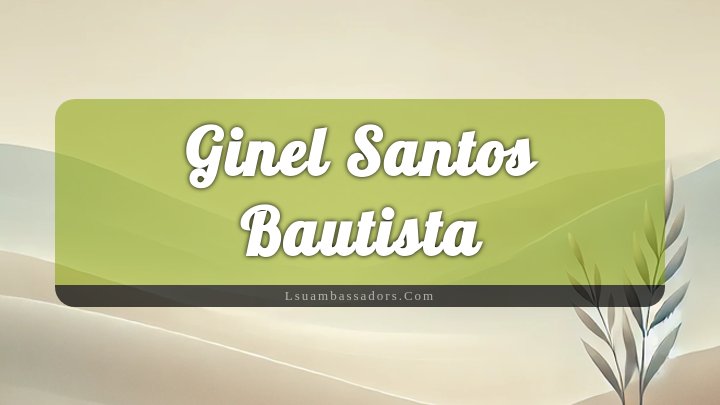 Obituary Reference Image of Ginel Santos Bautista