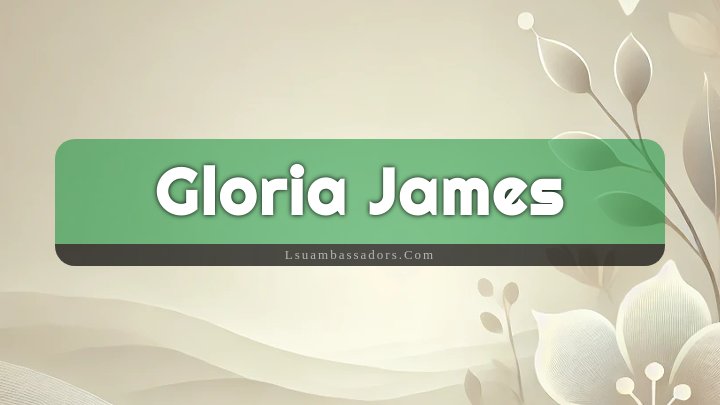 Obituary Reference Image of Gloria James