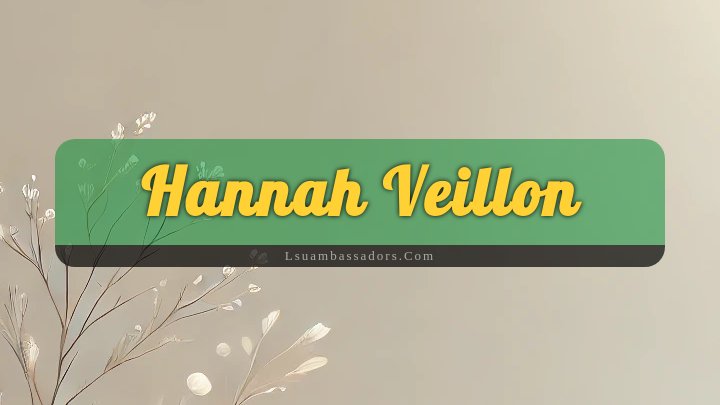 Obituary Reference Image of Hannah Veillon