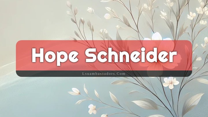 Obituary Reference Image of Hope Schneider