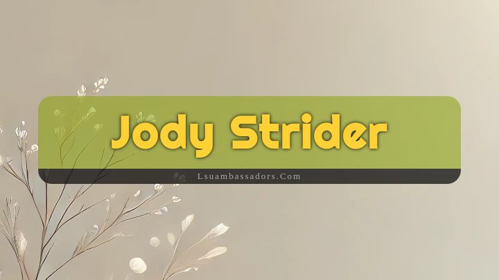 Obituary Reference Image of Jody Strider