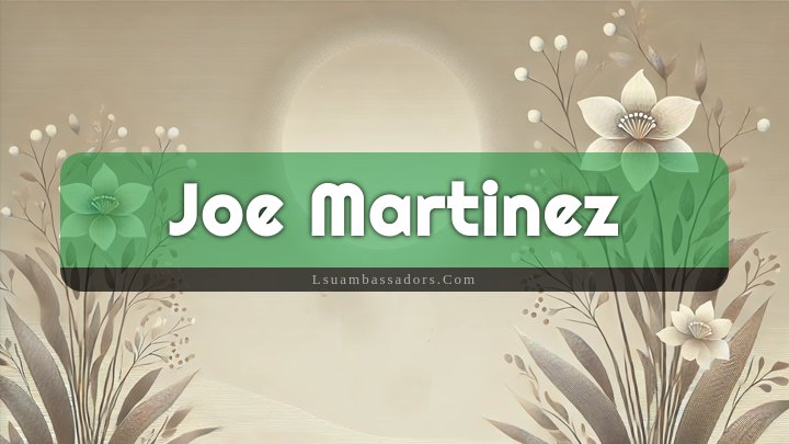 Obituary Reference Image of Joe Martinez