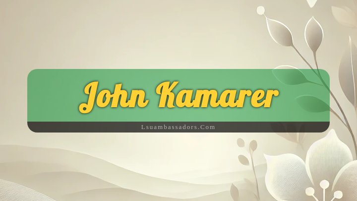 Obituary Reference Image of John Kamarer