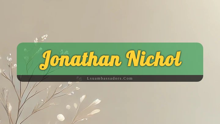 Obituary Reference Image of Jonathan Nichol