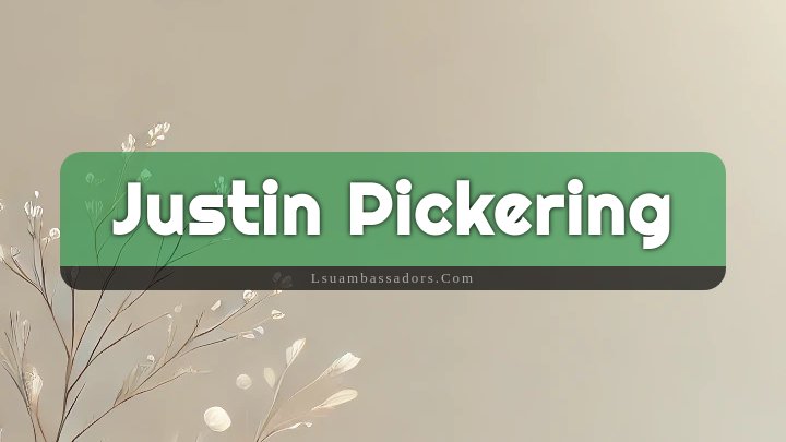 Obituary Reference Image of Justin Pickering