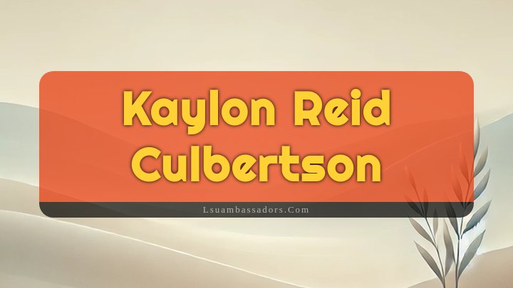 Obituary Reference Image of Kaylon Reid Culbertson