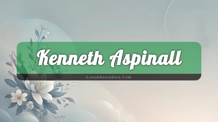 Obituary Reference Image of Kenneth Aspinall