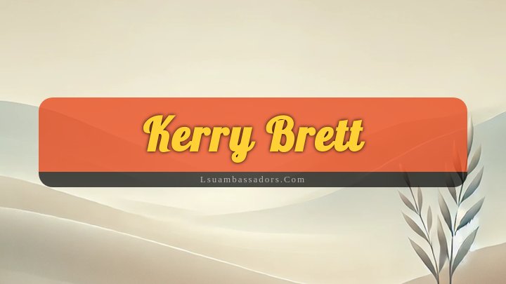 Obituary Reference Image of Kerry Brett