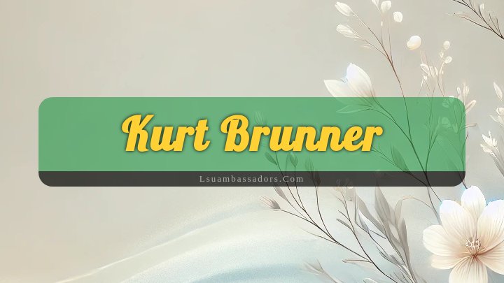 Obituary Reference Image of Kurt Brunner