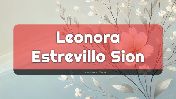 Obituary Reference Image of Leonora Estrevillo Sion