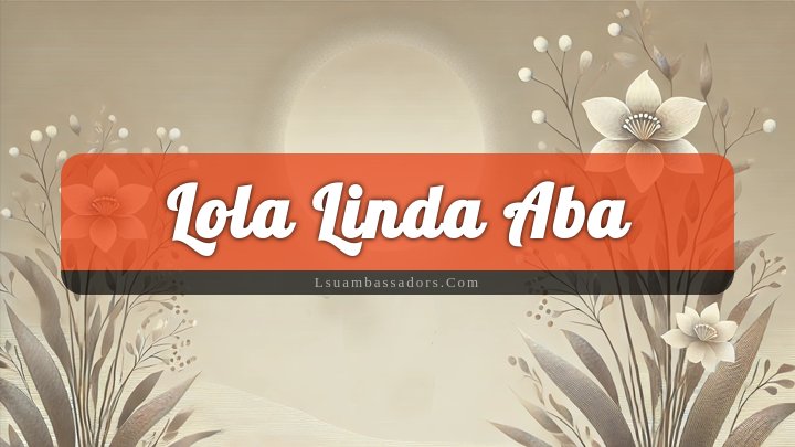 Obituary Reference Image of Lola Linda Aba