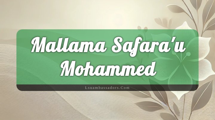 Obituary Reference Image of Mallama Safara'u Mohammed