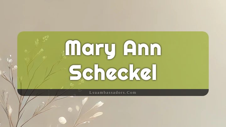 Obituary Reference Image of Mary Ann Scheckel