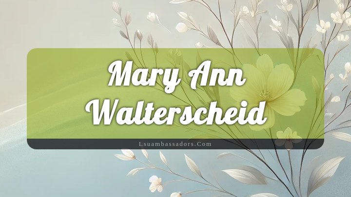 Obituary Reference Image of Mary Ann Walterscheid