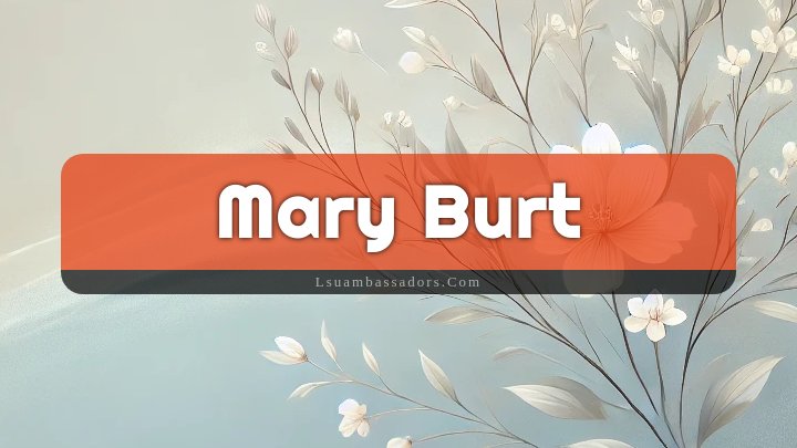 Obituary Reference Image of Mary Burt