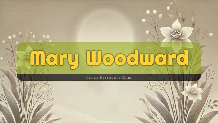 Obituary Reference Image of Mary Woodward