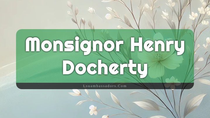 Obituary Reference Image of Monsignor Henry Docherty