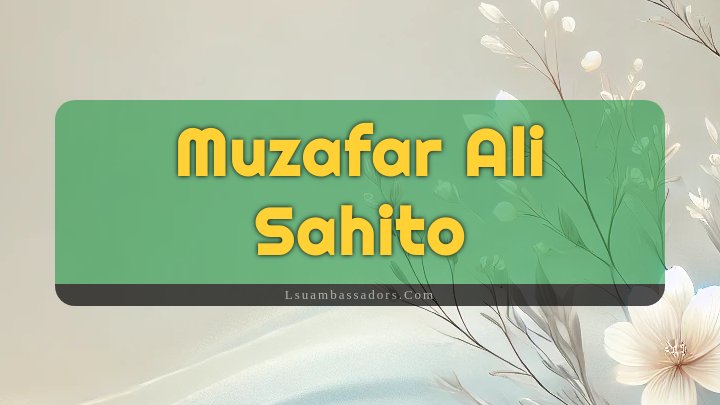 Obituary Reference Image of Muzafar Ali Sahito