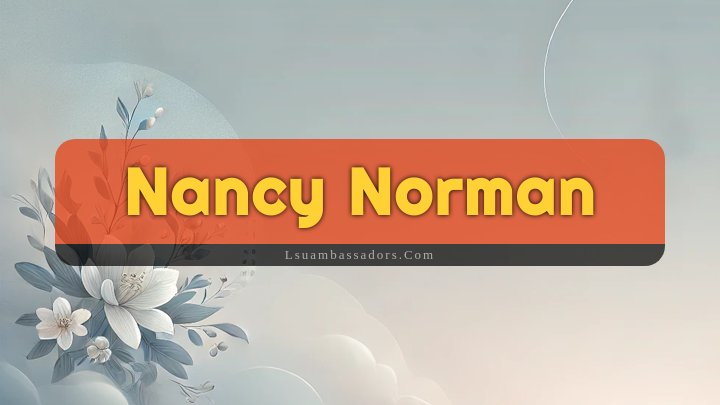 Obituary Reference Image of Nancy Norman